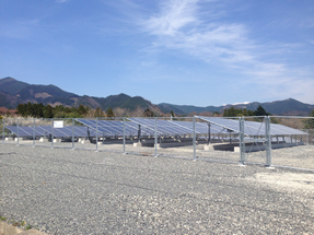 2013年 太陽光発電所開設。 ～自然エネルギー活用促進がスタートしました～